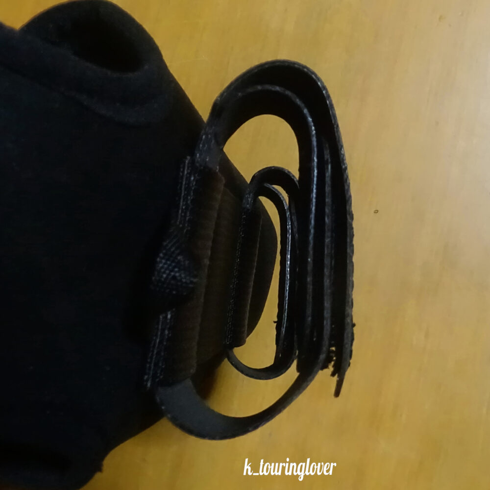 クマスプレーホルスター固定法